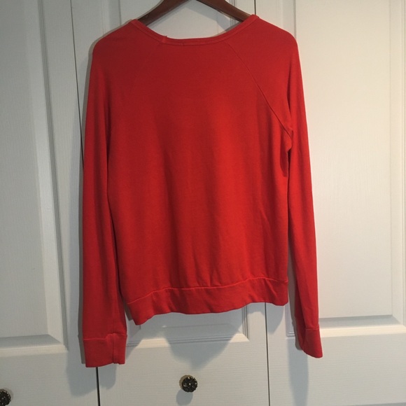 Sundry red orange with blue stars sweatshirt size1 - Picture 5 of 10